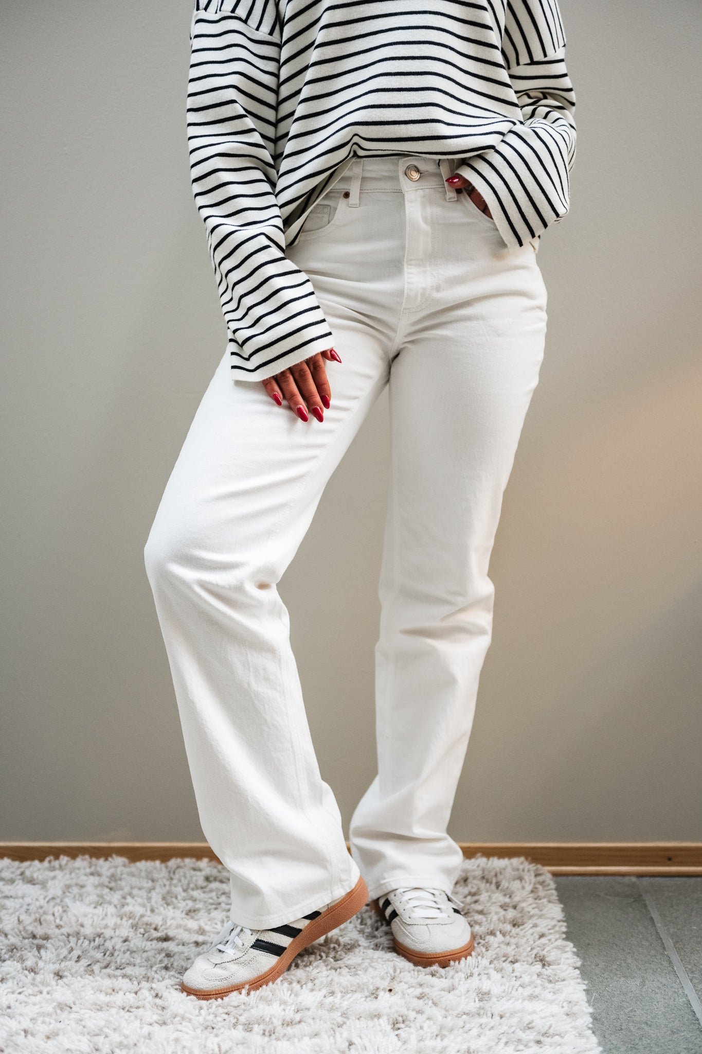 VMTESSA Straight Jeans - Bright White